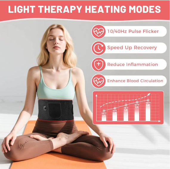 Red Light Heating and Massage Belt